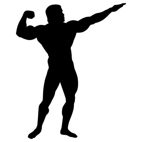 bodybuilding silhouette